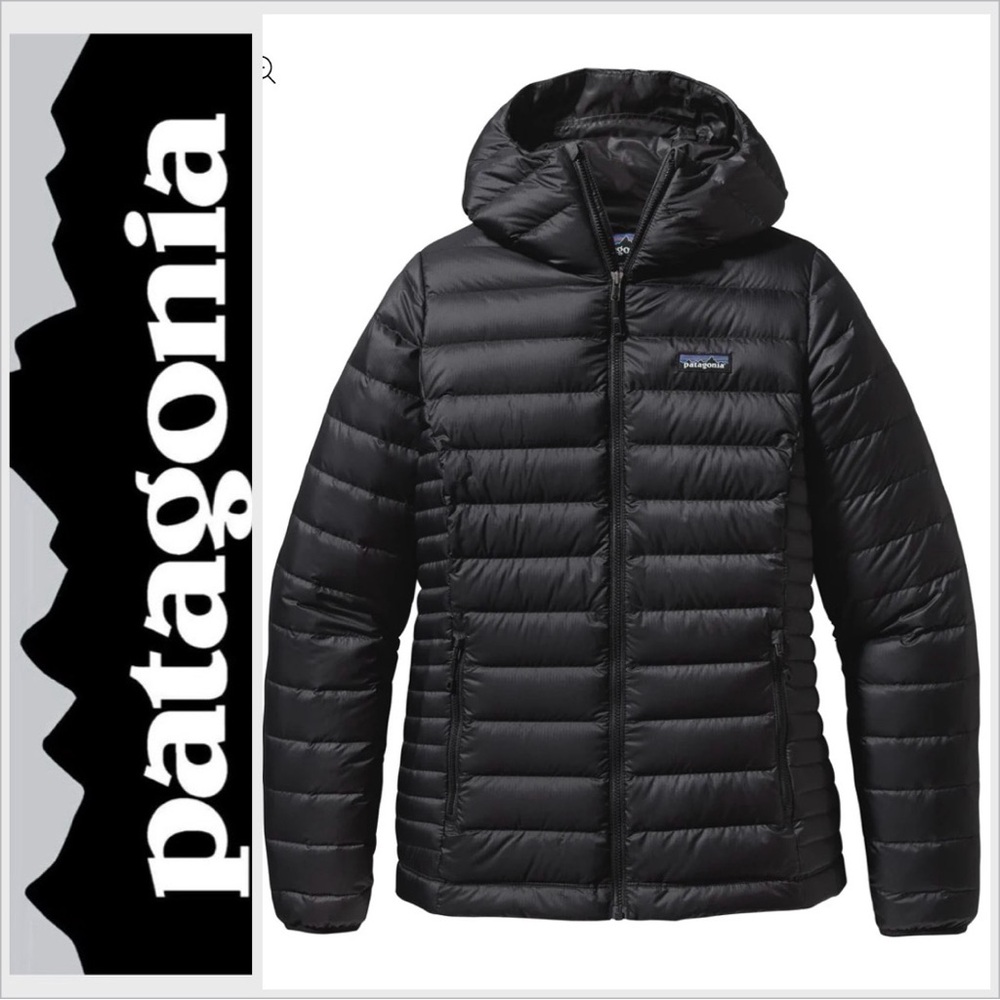 Patagonia down sweater hoody women’s XS black